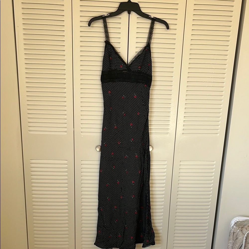 Urban outfitters NWT Black and Red Polka Dot Dress